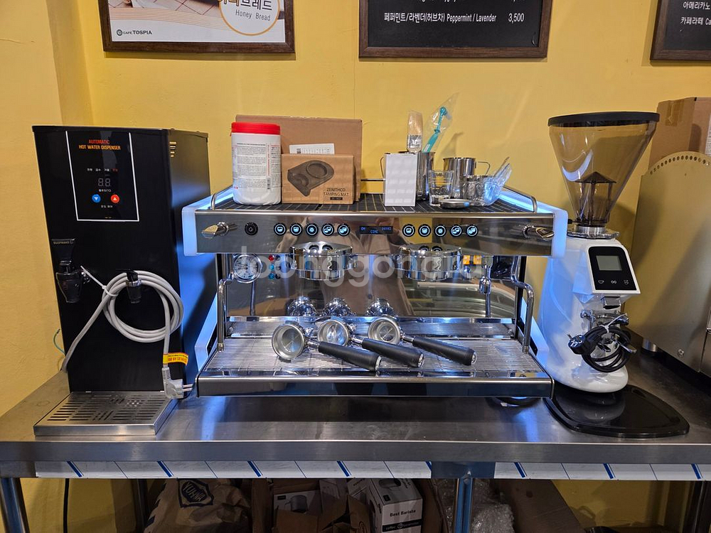 완벽 오버홀,씨메 CO-03 네오 2그룹 커피머신 세트--1