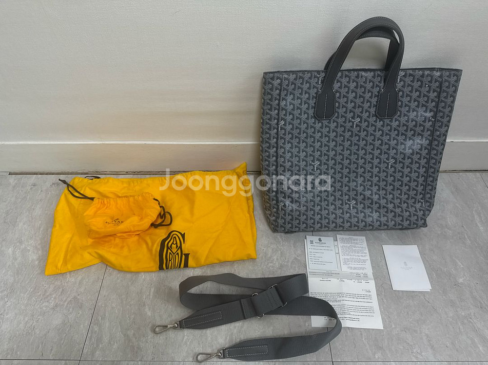 고야드 볼테르 토트백 그레이 풀구성--0