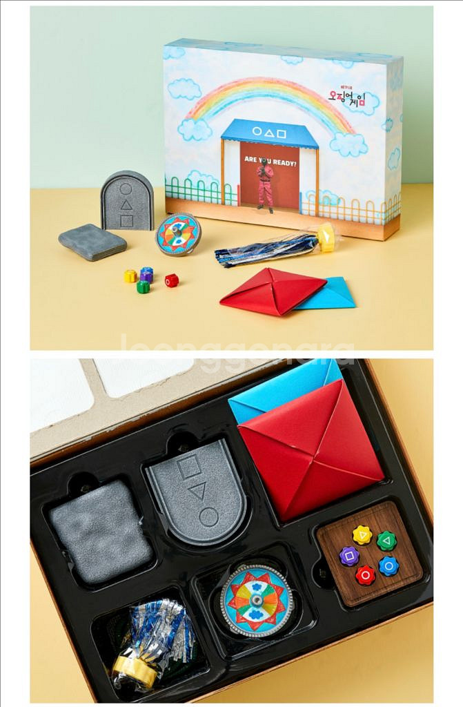 (무료배송)오징어 게임 5인 6각 굿즈 판매합니다.--2