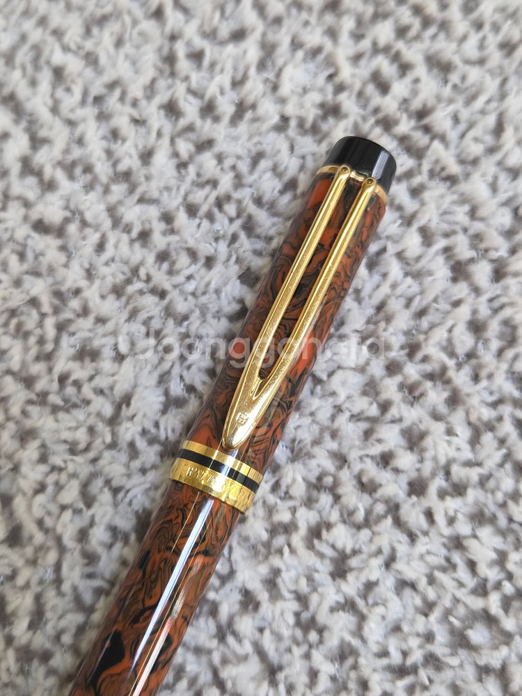 워터맨 맨 200 랩소디 레드 리플 F 만년필--2