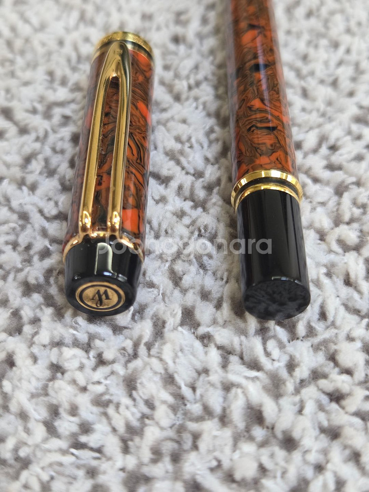 워터맨 맨 200 랩소디 레드 리플 F 만년필--3