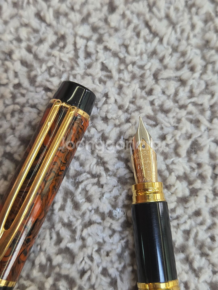 워터맨 맨 200 랩소디 레드 리플 F 만년필--4