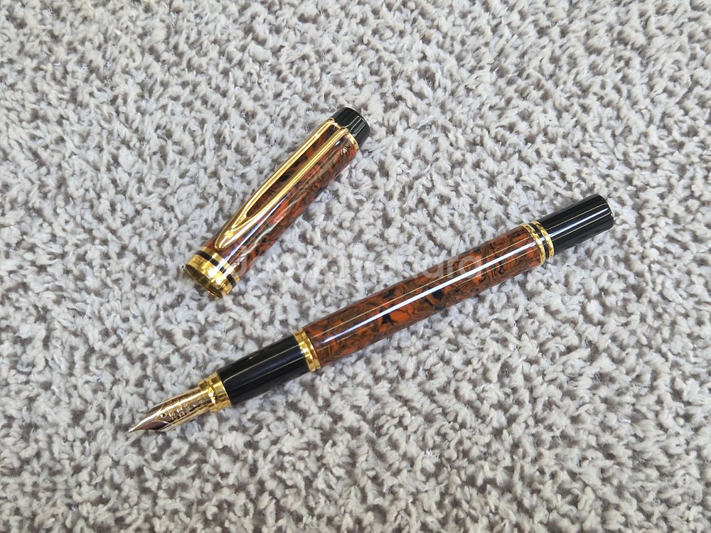 워터맨 맨 200 랩소디 레드 리플 F 만년필--7