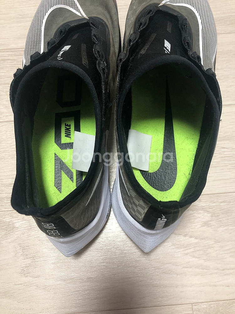 나이키 줌플라이3 검흰 카본 런닝화--5