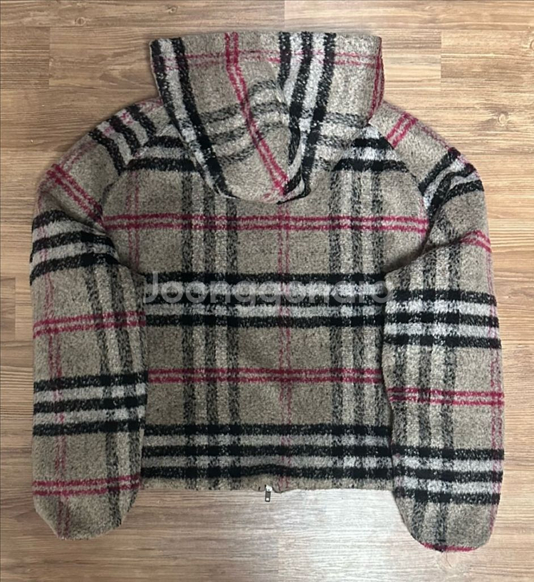 언더마이카 런던 헤리티지 체크 후리스 자켓--2