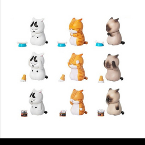 고민하는 고양이 가챠 아이스크림 샴고양이