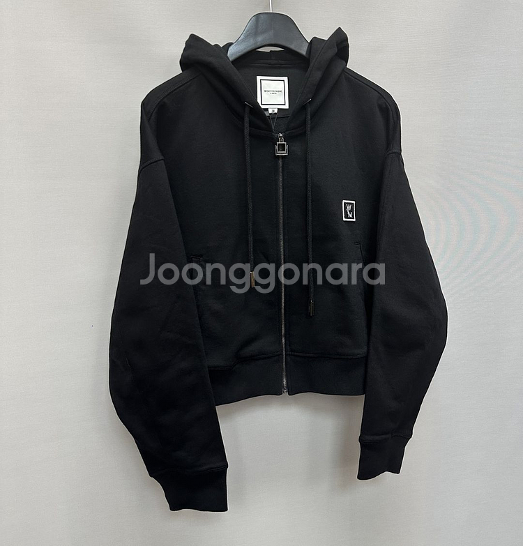 우영미 그라데이션 엠보싱 백로고 후드티 ( 36 )--5