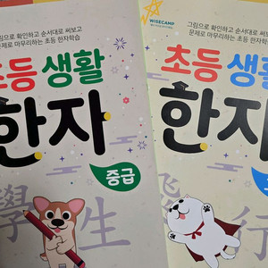 비상 초등 생활 한자 중급, 고급 2권