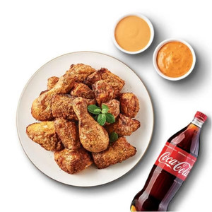 굽네치킨 고추바사삭+콜라 1.25L 18,000원