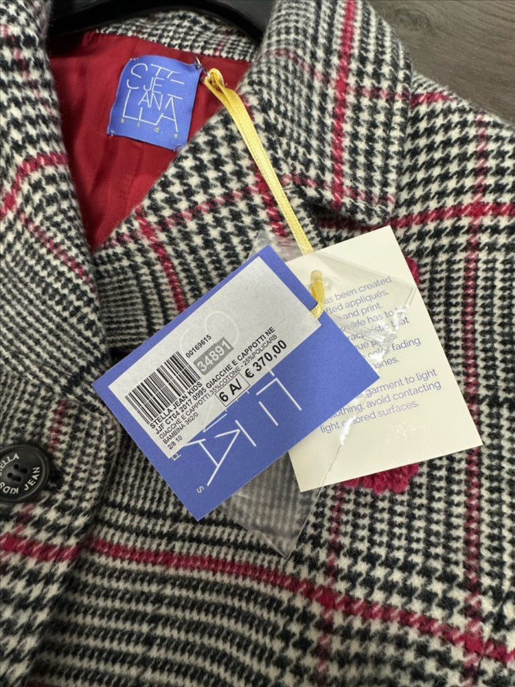 Stella Jean kids 태슬 체크 코트--2