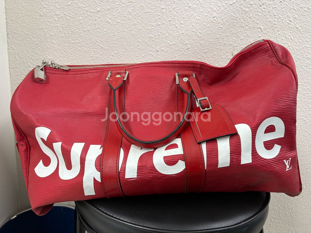 루이비통 슈프림 키폴 반둘리에 45 레드--0