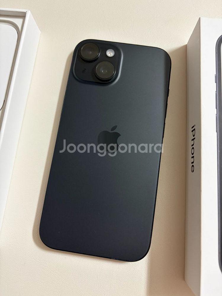 아이폰15 256GB 블랙 풀박스--0