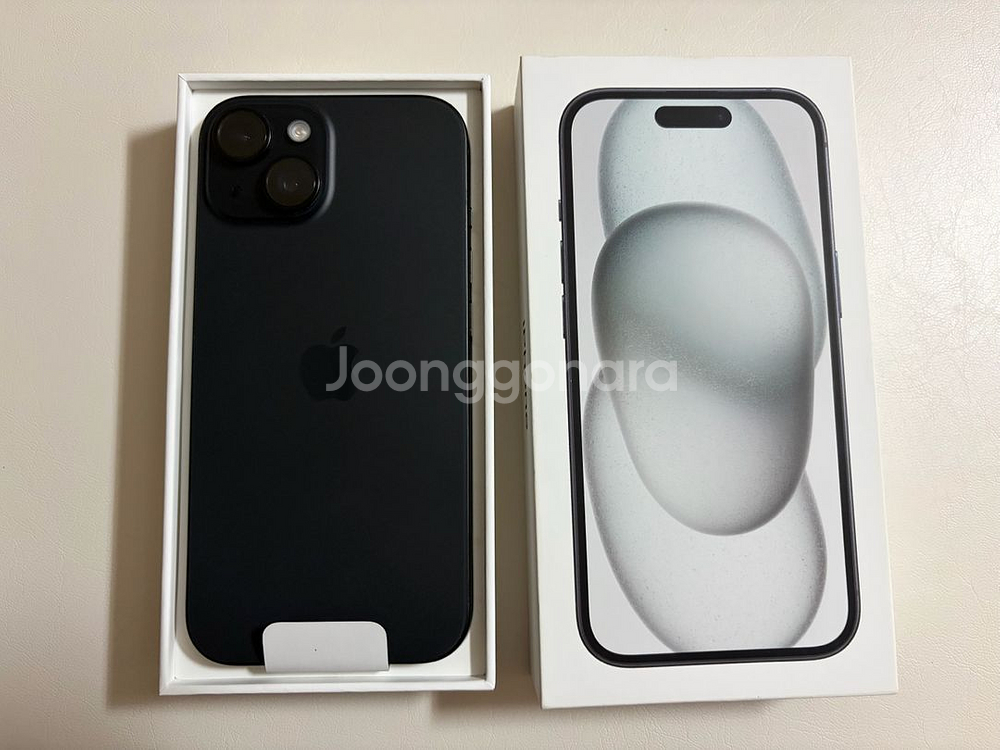 아이폰15 256GB 블랙 풀박스--1