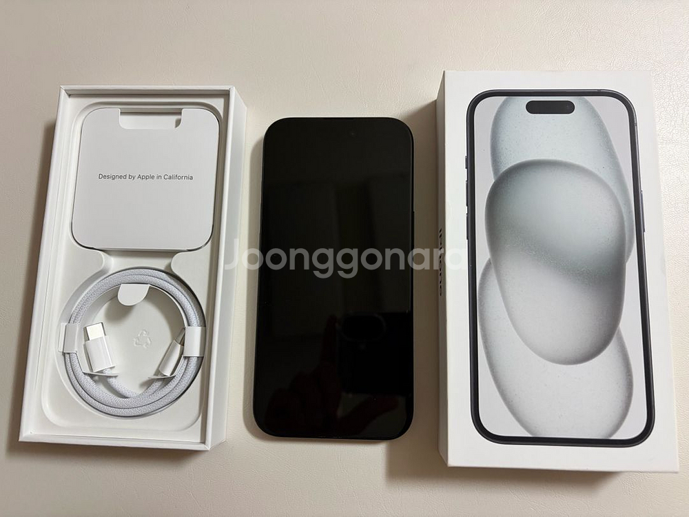 아이폰15 256GB 블랙 풀박스--3