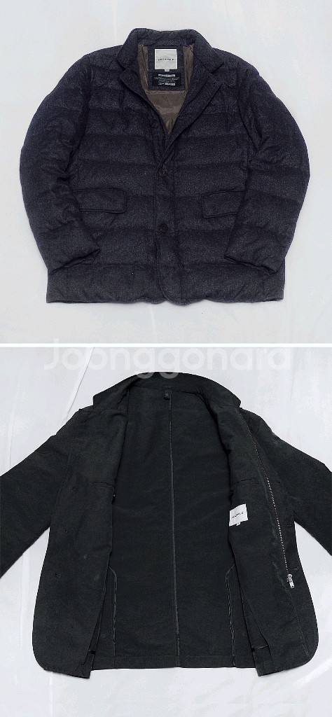 빈폴 피그먼트워싱 디테처블 구스다운 패딩 투인원 자켓--3