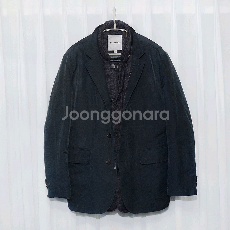 빈폴 피그먼트워싱 디테처블 구스다운 패딩 투인원 자켓--0