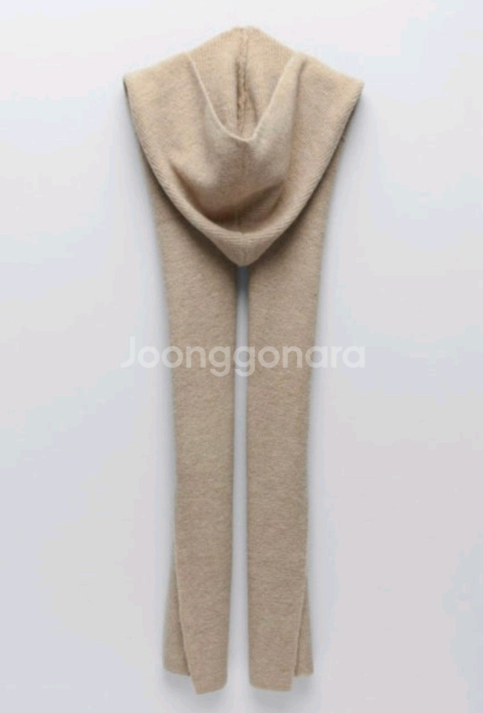 (미착용) 자라 후드머플러 니트머플러--0