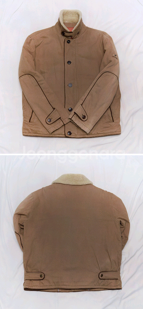 시리즈 양모 시어링카라 트윌코튼 덱자켓 (105+)--2