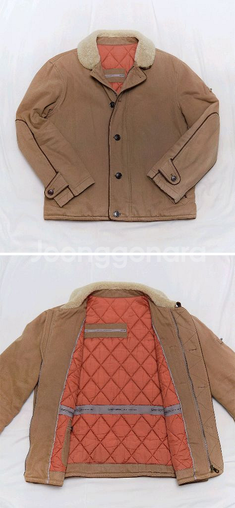 시리즈 양모 시어링카라 트윌코튼 덱자켓 (105+)--1