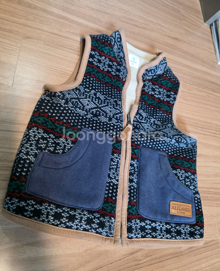 털조끼 100호--0