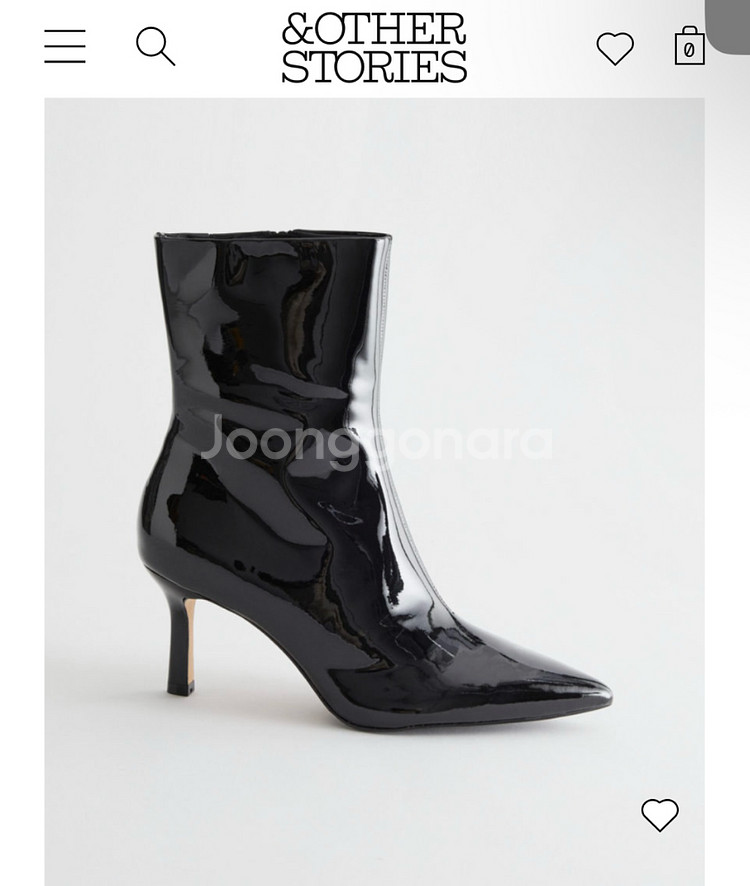 앤아더스토리즈 페이던트 앵클부츠 블랙 38--4