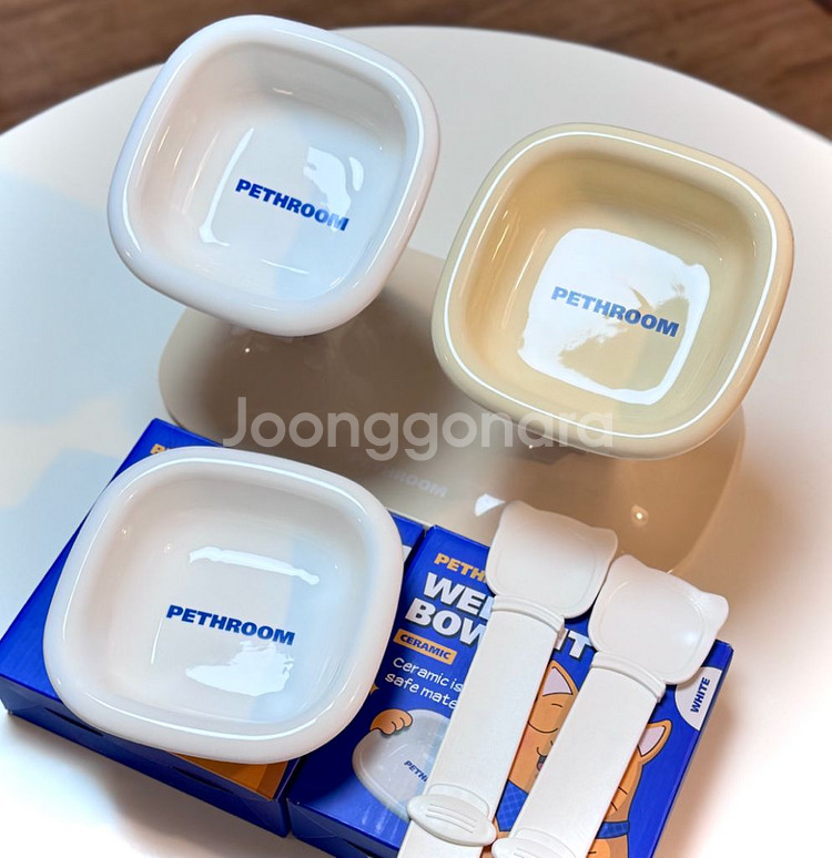 페스룸 웰 핏 트윈 테이블 강아지 고양이 식기 세트--0