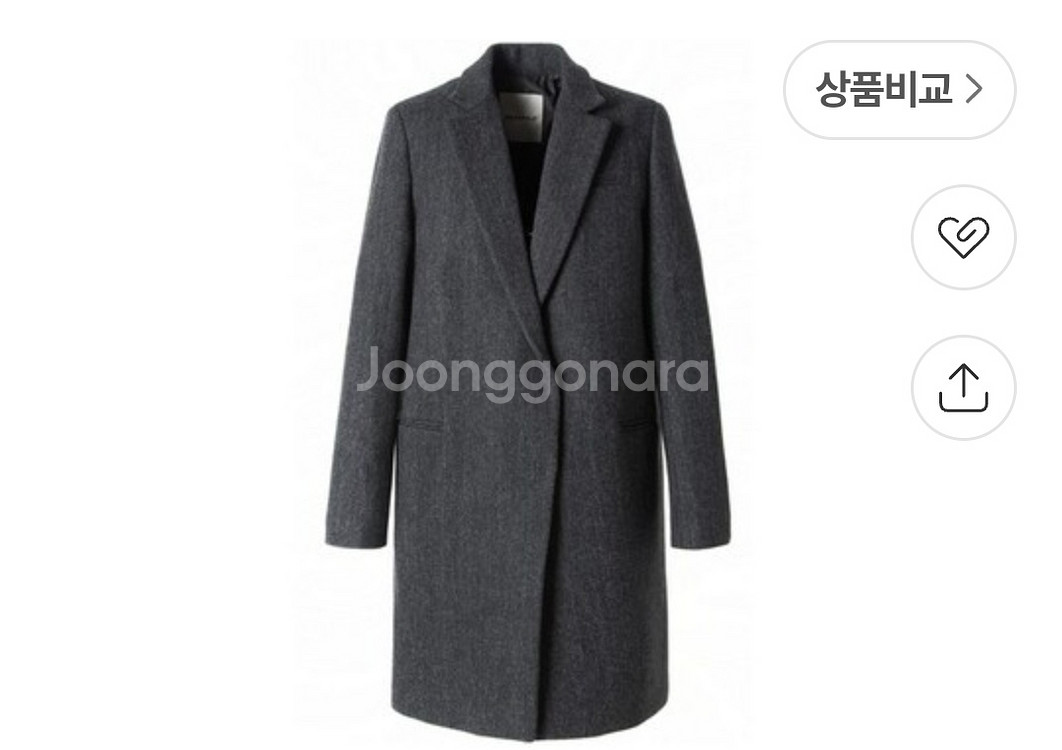 빈폴 레이디스 헤링본 싱글 코트 95--0