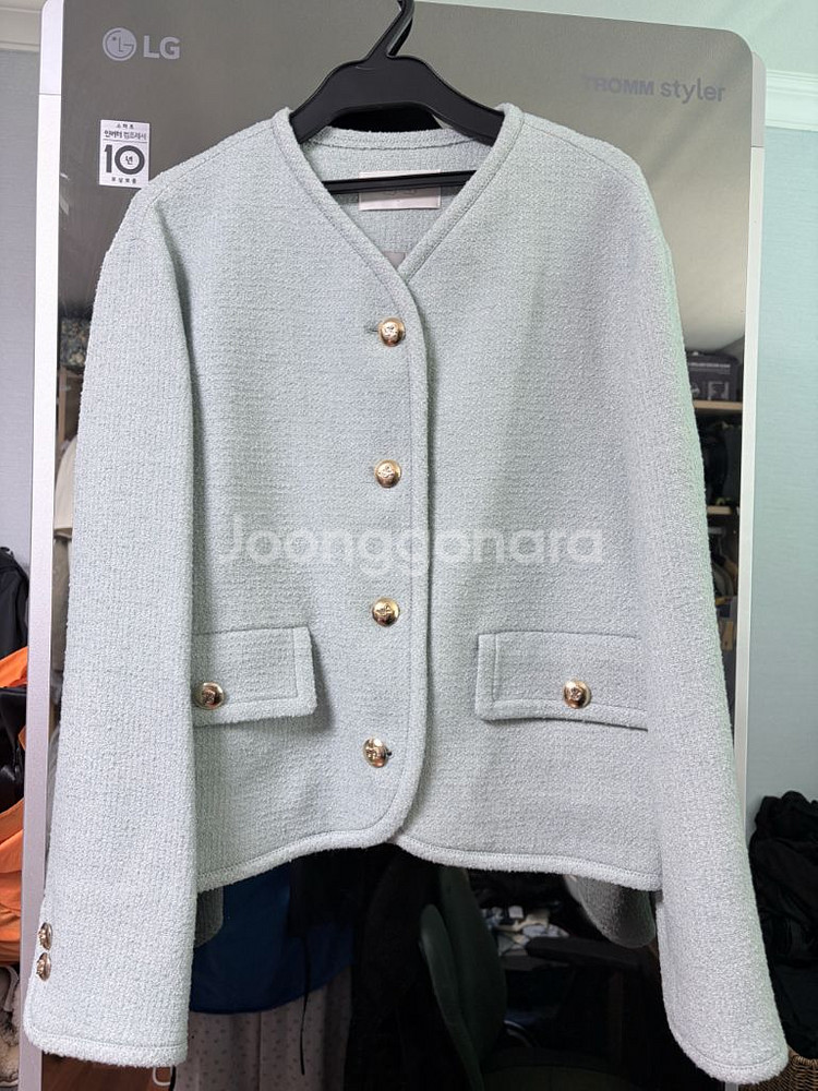 한섬SJ트위드 자켓--0