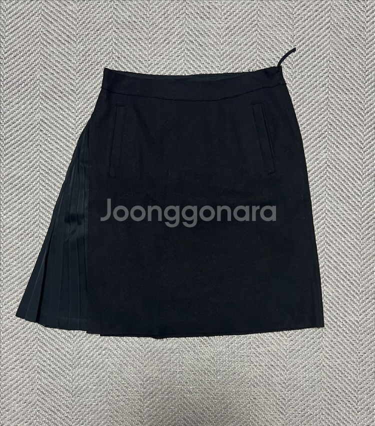 BOSS 보스 블랙 모직 스커트 정품--0