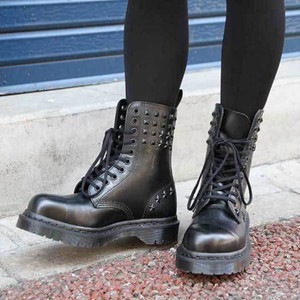 닥터마틴 링컨 10홀 스틸토 스터드 워커 부츠 220