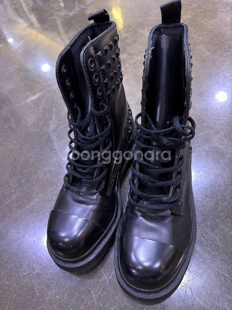 닥터마틴 링컨 10홀 스틸토 스터드 워커 부츠 220--2