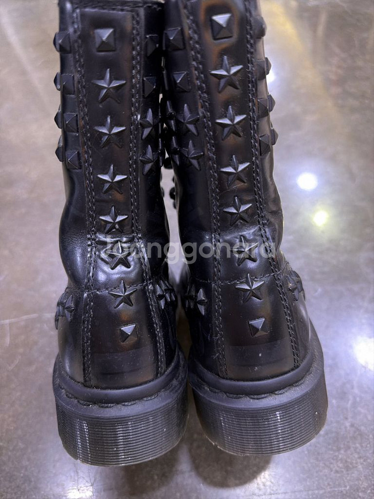 닥터마틴 링컨 10홀 스틸토 스터드 워커 부츠 220--6