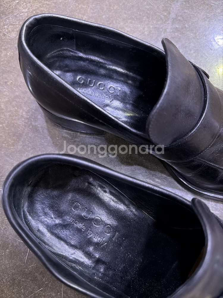 구찌 브로드윅 인터로킹 GG 드레스 로퍼 슈즈 240--4