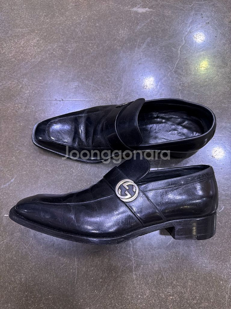 구찌 브로드윅 인터로킹 GG 드레스 로퍼 슈즈 240--5