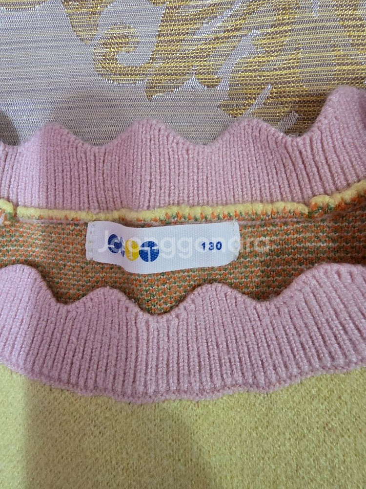 로아앤제인 니트 꽃무늬 니트 상하의 세트130--3