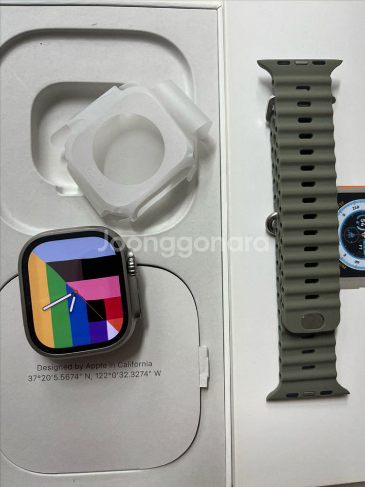 애플워치 울트라1 실버 49mm SSS급--0