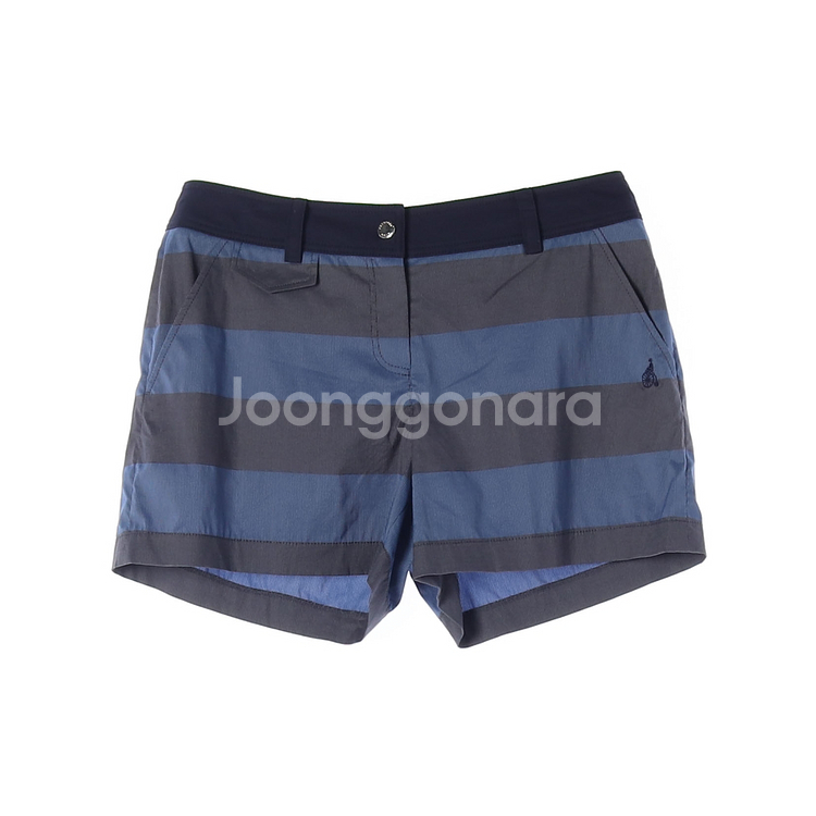 [M]빈폴 골프 블루 그레이 스트라이프 쇼츠 반바지--0