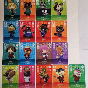 동물의숲 1~5탄 NPC 아미보카드 올클 91장 판매