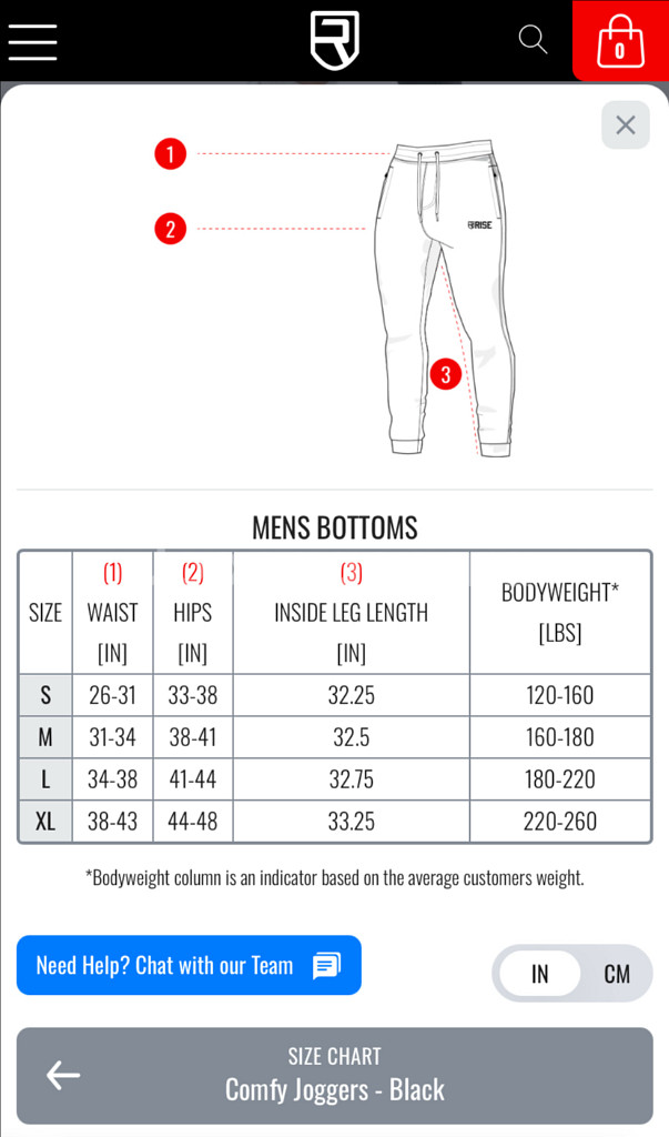 Rise 컴피 조거 S 새상품--3