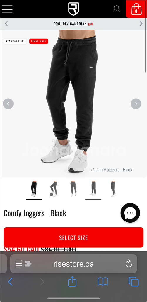 Rise 컴피 조거 S 새상품--4