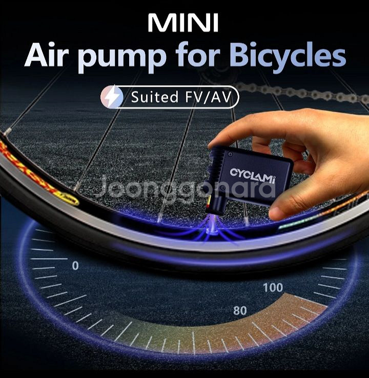 특가[새제품] 미니 자전거펌프 공기주입기--3