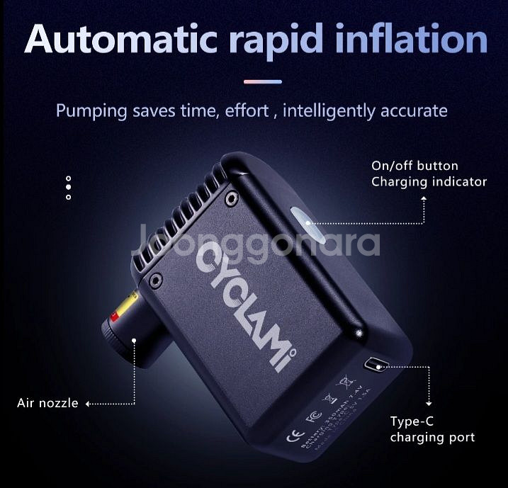 특가[새제품] 미니 자전거펌프 공기주입기--8