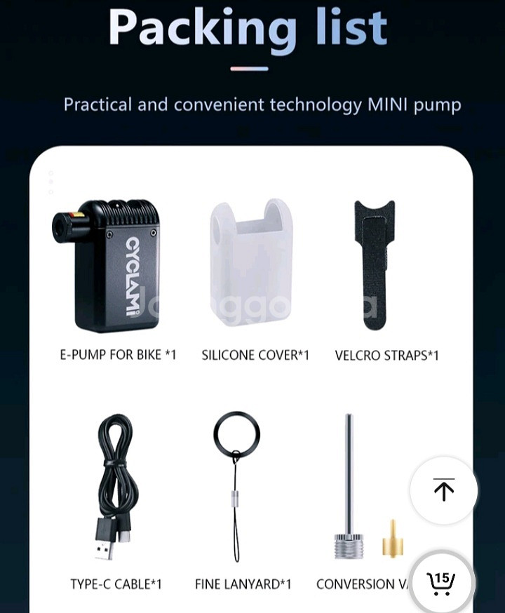 특가[새제품] 미니 자전거펌프 공기주입기--9