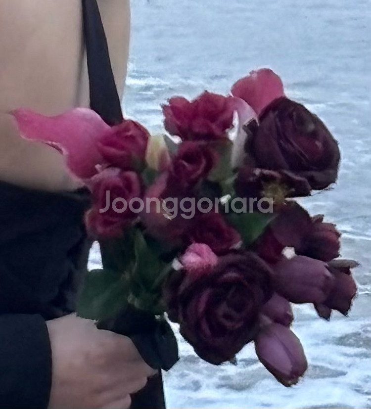 조화부케 버건디부케 레드부케 웨딩부케--0