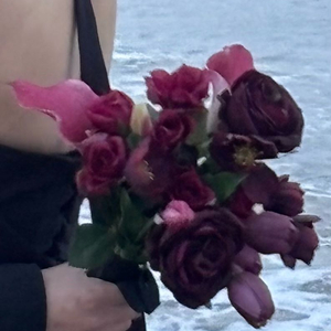 조화부케 버건디부케 레드부케 웨딩부케