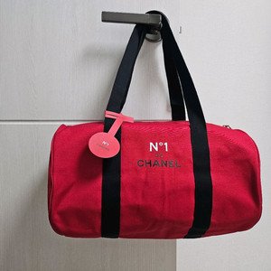 정품) 샤넬 레드 보스턴백 스포츠백 원형 가방