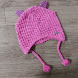 베네통 키즈 여아 털 니트 모자 S 54