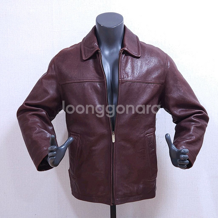 입생로랑 가죽점퍼--0