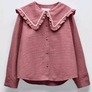 자라키즈 칼라 체크셔츠 6y 새상품