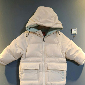 오즈키즈 아이보리 덕다운 패딩 점퍼 90